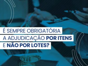 Adjudicação por itens e não por lotes?